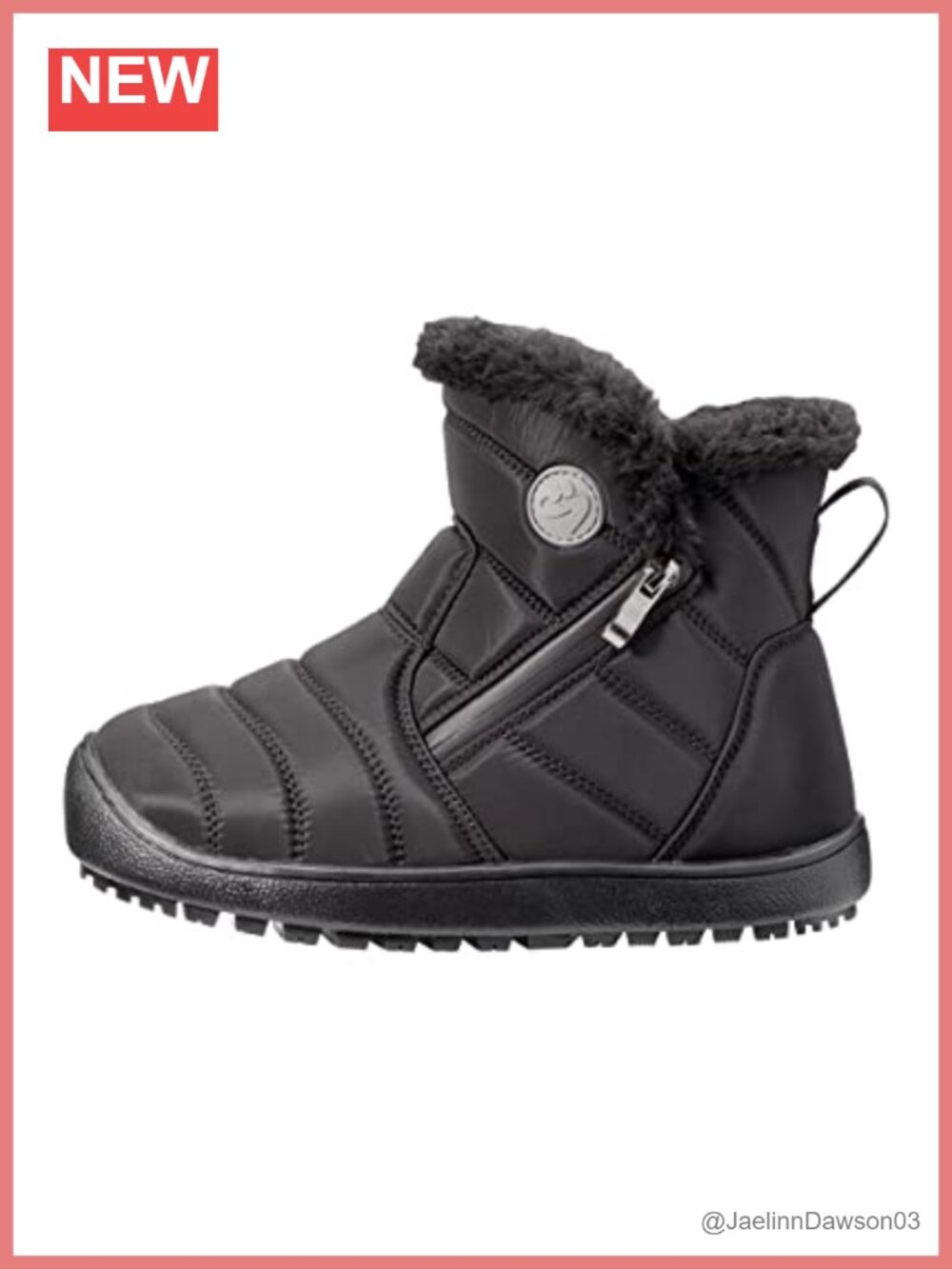 Extra Wide Adaptive Winter Snow Boots Women's Insulated Dual Zipper